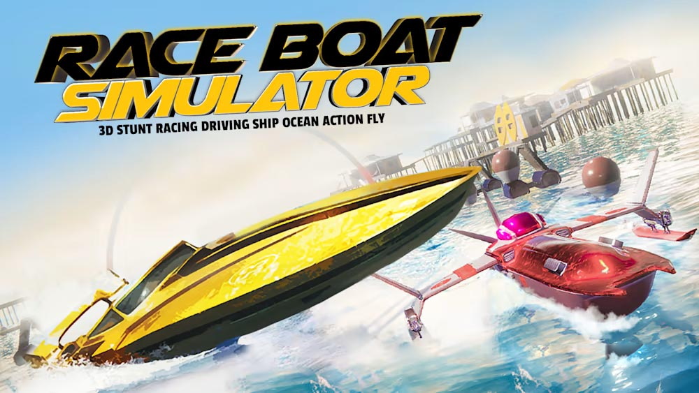 [Switch游戏]赛船模拟器 – 3D特技赛车驾驶船在海洋中 Race Boat Simulator – 3D Stunt Racing Driving Ship in Ocea-梦境潮玩