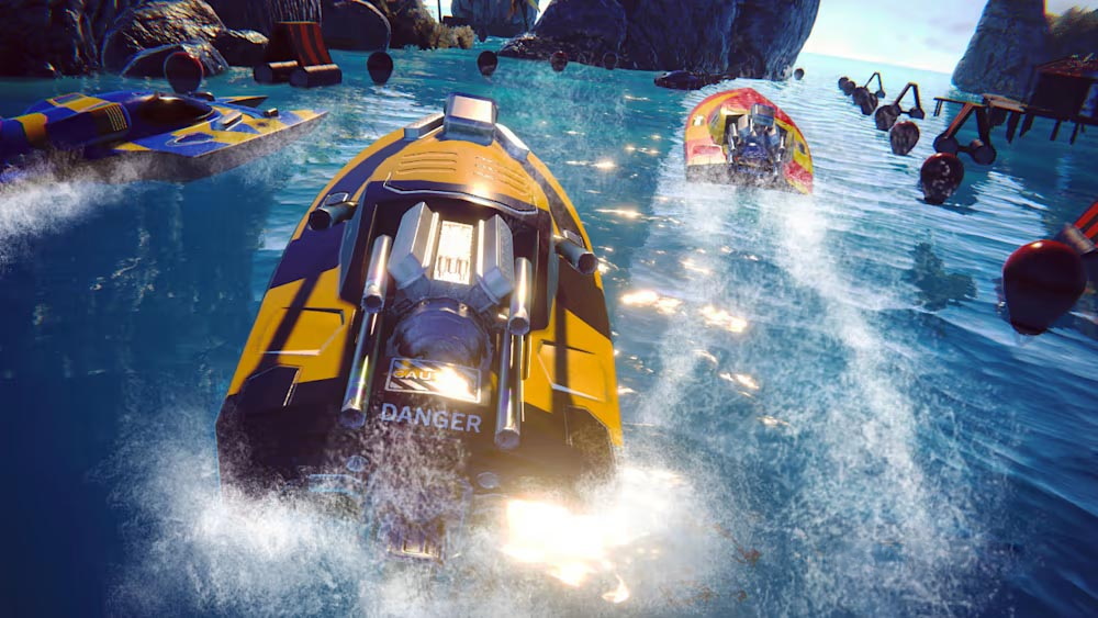 图片[1]-[Switch游戏]赛船模拟器 – 3D特技赛车驾驶船在海洋中 Race Boat Simulator – 3D Stunt Racing Driving Ship in Ocea-梦境潮玩