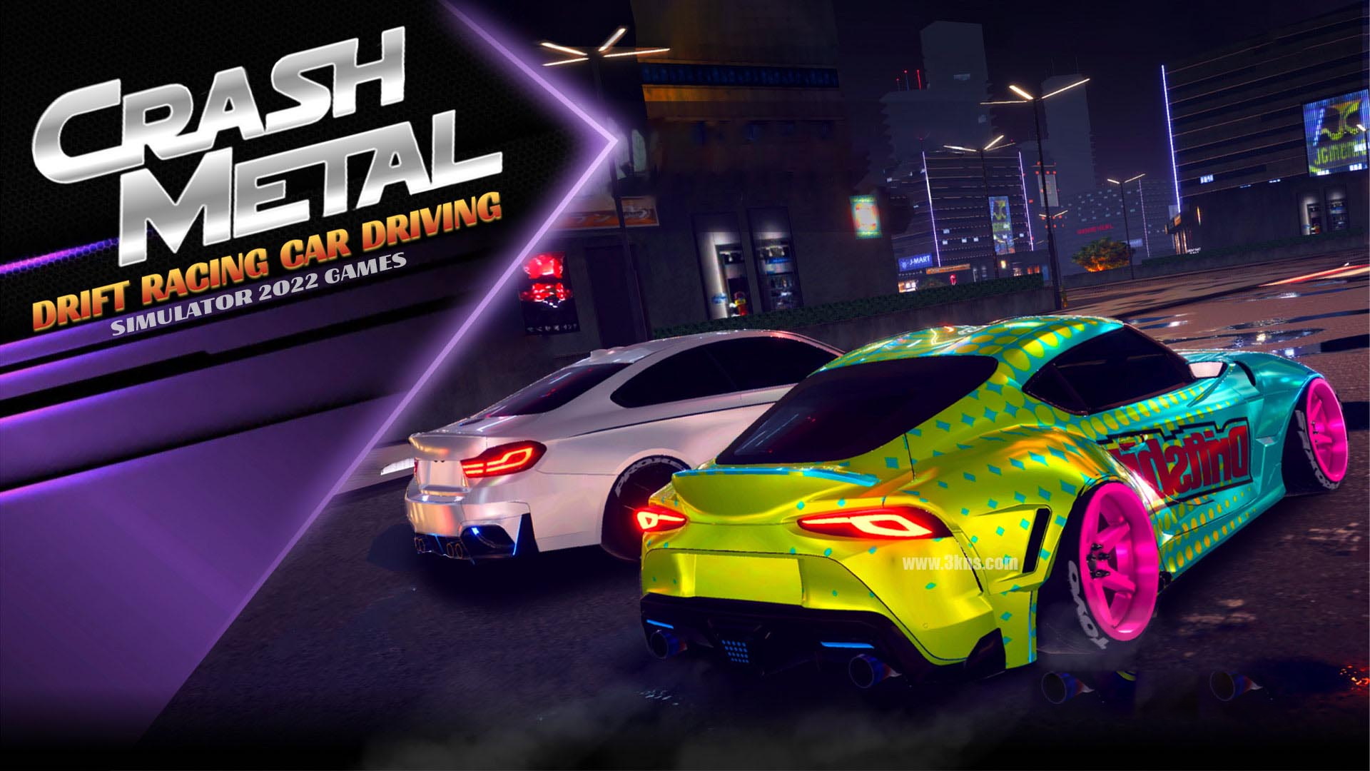 [Switch游戏]漂移赛车驾驶 CrashMetal – Drift Racing Car Driving Simulator 2022 Games-梦境潮玩