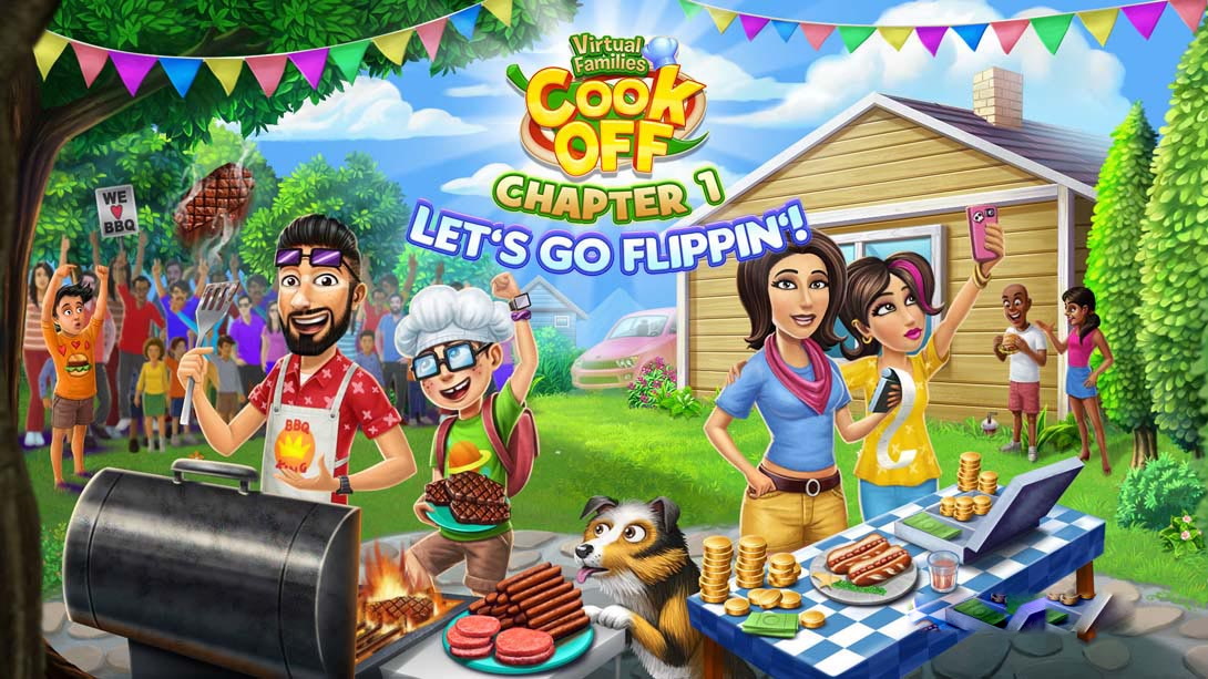 [Switch游戏]虚拟家庭烹饪：第1章“让我们一起做” Virtual Families Cook Off: Chapter 1 Let’s Go Flippin’-梦境潮玩