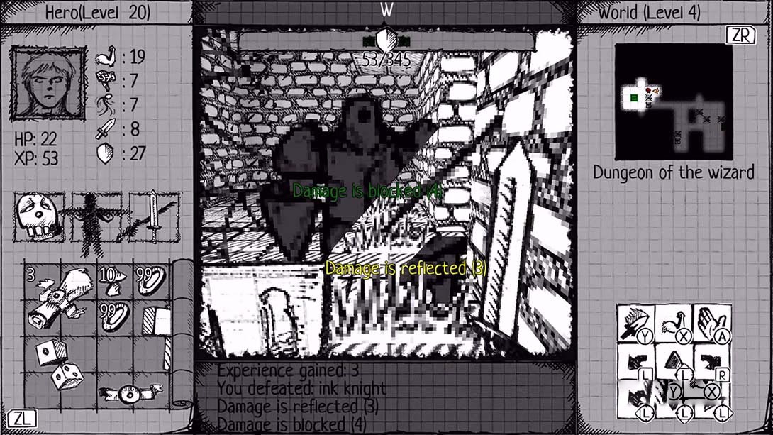 图片[1]-[Switch游戏]手绘地牢 Drawngeon: Dungeons of Ink and Paper-梦境潮玩