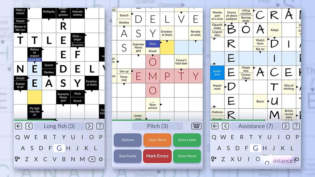 图片[1]-[Switch游戏]Pure Crosswords – The best Crossword Puzzle Word Game ever!-梦境潮玩