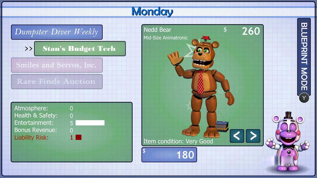 图片[1]-[Switch游戏]玩具熊五夜后宫披萨店 Freddy Fazbears Pizzeria Simulator-梦境潮玩