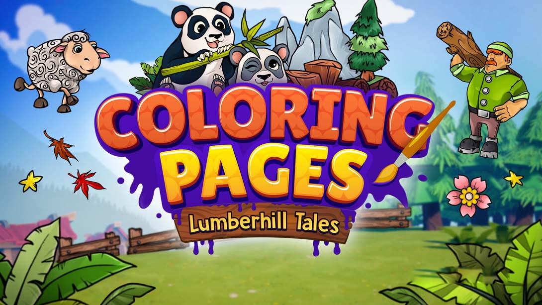 [Switch游戏]着色页:兰伯希尔故事 Lumberhill Tales: Coloring Pages-梦境潮玩
