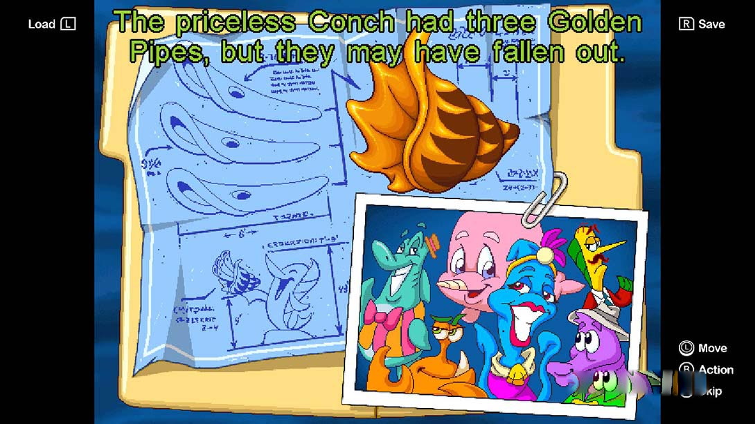 图片[1]-[Switch游戏]弗雷迪·菲什3:海螺壳失窃案 Freddi Fish 3: The Case of The Stolen Conch Shell-梦境潮玩