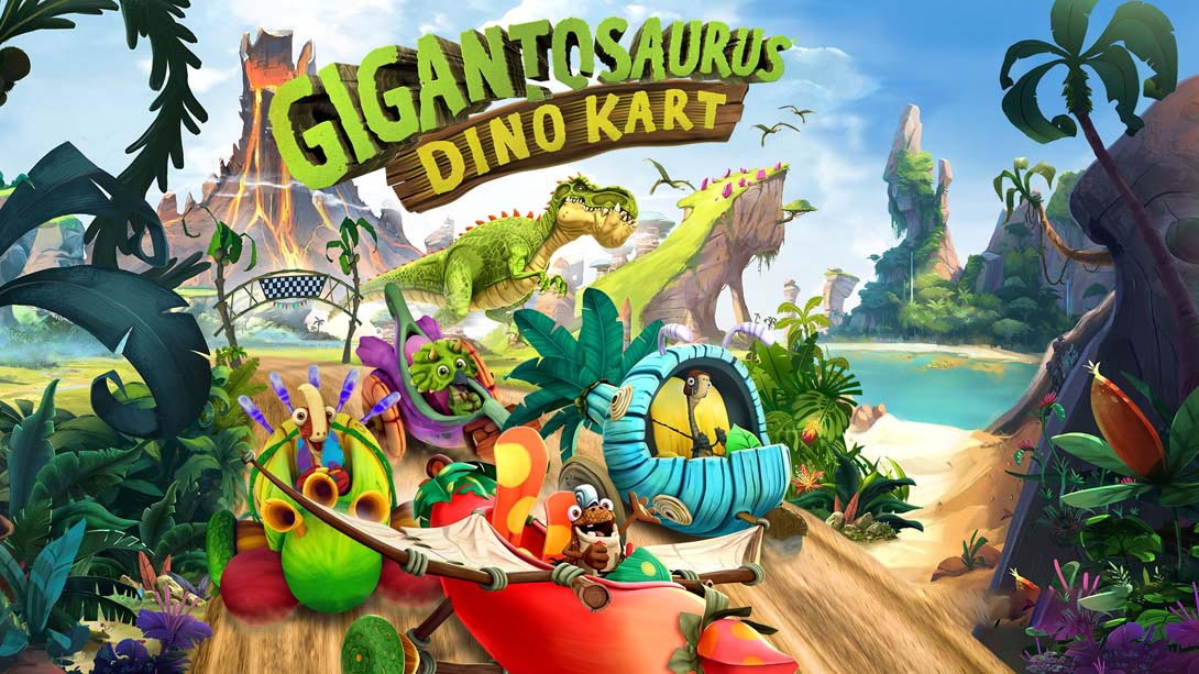 [Switch游戏]巨太龙：恐龙卡丁车 .Gigantosaurus: Dino Kart-梦境潮玩