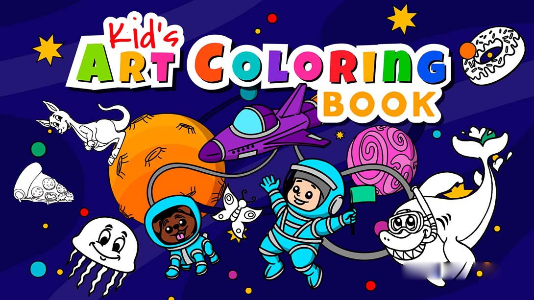 [Switch游戏]儿童艺术涂色书 Kid’s Art Coloring Book-梦境潮玩