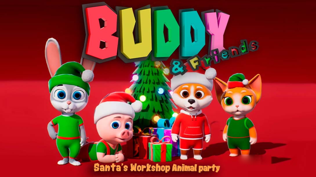 [Switch游戏]巴迪和朋友:圣诞老人的派对 Buddy & Friends: Santa’s Workshop Animal Party-梦境潮玩