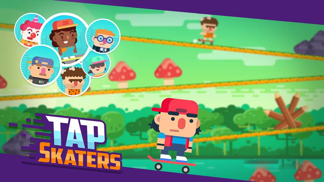 [Switch游戏]速降滑板比赛游戏 Tap Skaters-梦境潮玩