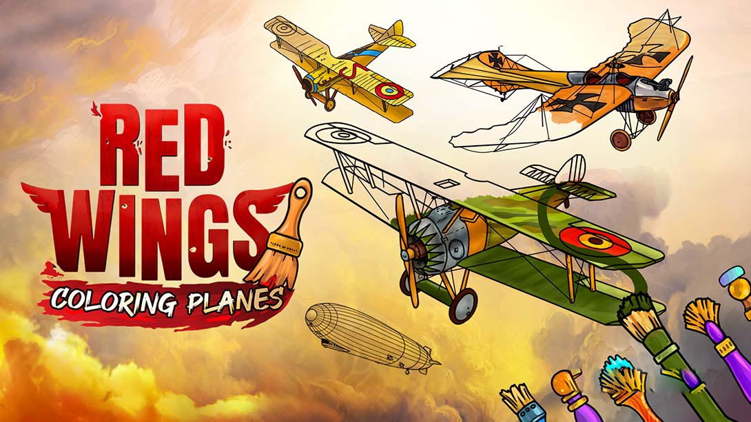 [Switch游戏]红翼：着色飞机 Red Wings Color Plane-梦境潮玩